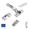 Kit Bisagra T-type + Placa de Montaje Lineal + Tapa Decorativa + Glissando T-type