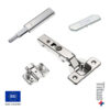 Kit Bisagra T-type 110 + Placa de Montaje + Tapa + Push lineal