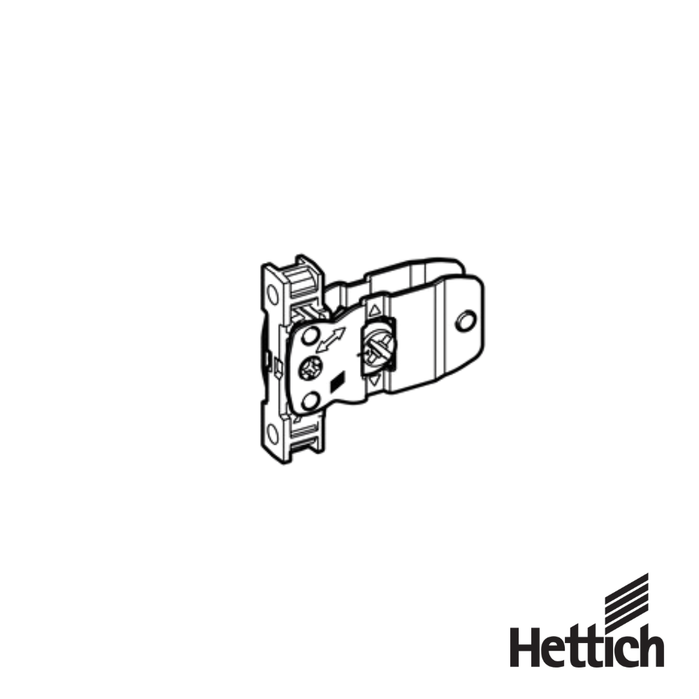 Fijacion De Frente Hettich AvanTech YOU H101 Montaje Con Tirafondos 1 1