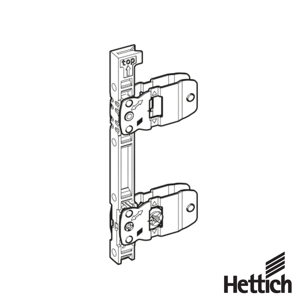 Fijacion De Frente Hettich AvanTech YOU Para Costado H187 H251 Montaje Con Tirafondos 1 1