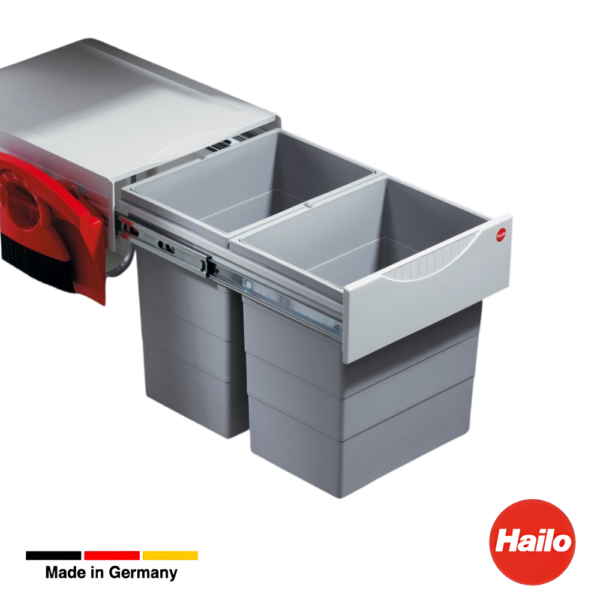 Bote de Basura Hailo AS RAUMSPAR Tandem Comfort 20/20/KS