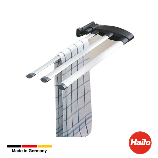 Riel extraible triple para secar toallas Secco Alu Line