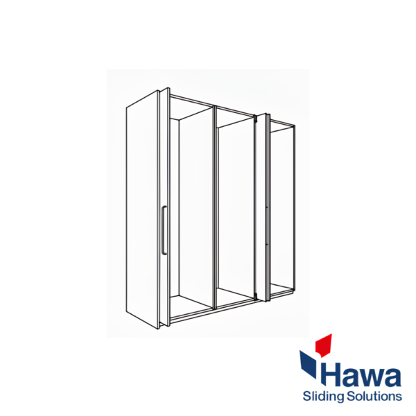 HAWA-Concepta 50, set para 1 puerta