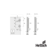 Herraje para puertas elevables arremetidas Lift Up grosor de puerta 15 16mm 5 1