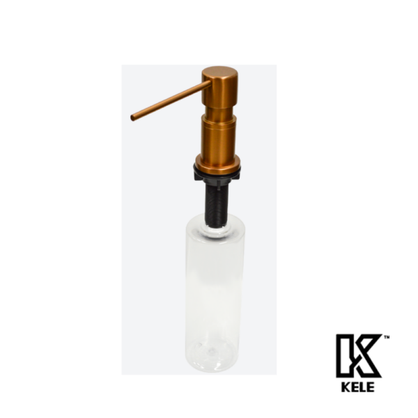 KELE Dispensador De Jabón Acero Inoxidable 304 Rose Gold 500 ML