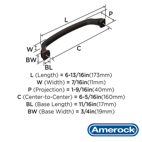 Alternative view of Jaladera Revitalize 160 mm Amerock