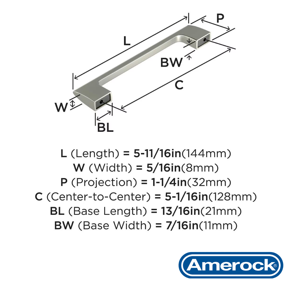 Jaladera Riva 128 mm Amerock 4 1