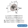 Jaladera Versa 96 mm Amerock 5 1