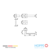 Juego De Manijas HOPPE Brindisi Cromado Mate Con Bocallave PZ 6 Juego De Manijas HOPPE Brindisi Cromado Mate Con Bocallave PZ - Thumbnail Image 2