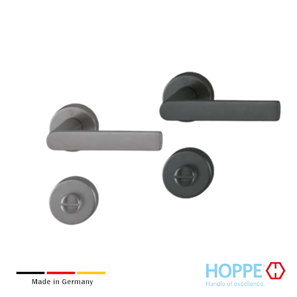 Juego De Manijas HOPPE Los Angeles Con Bocallave PZ (1) Juego De Manijas HOPPE Los Angeles Con Bocallave PZ 1