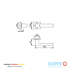 Juego De Manijas HOPPE Toulon Para Puerta Interior 2