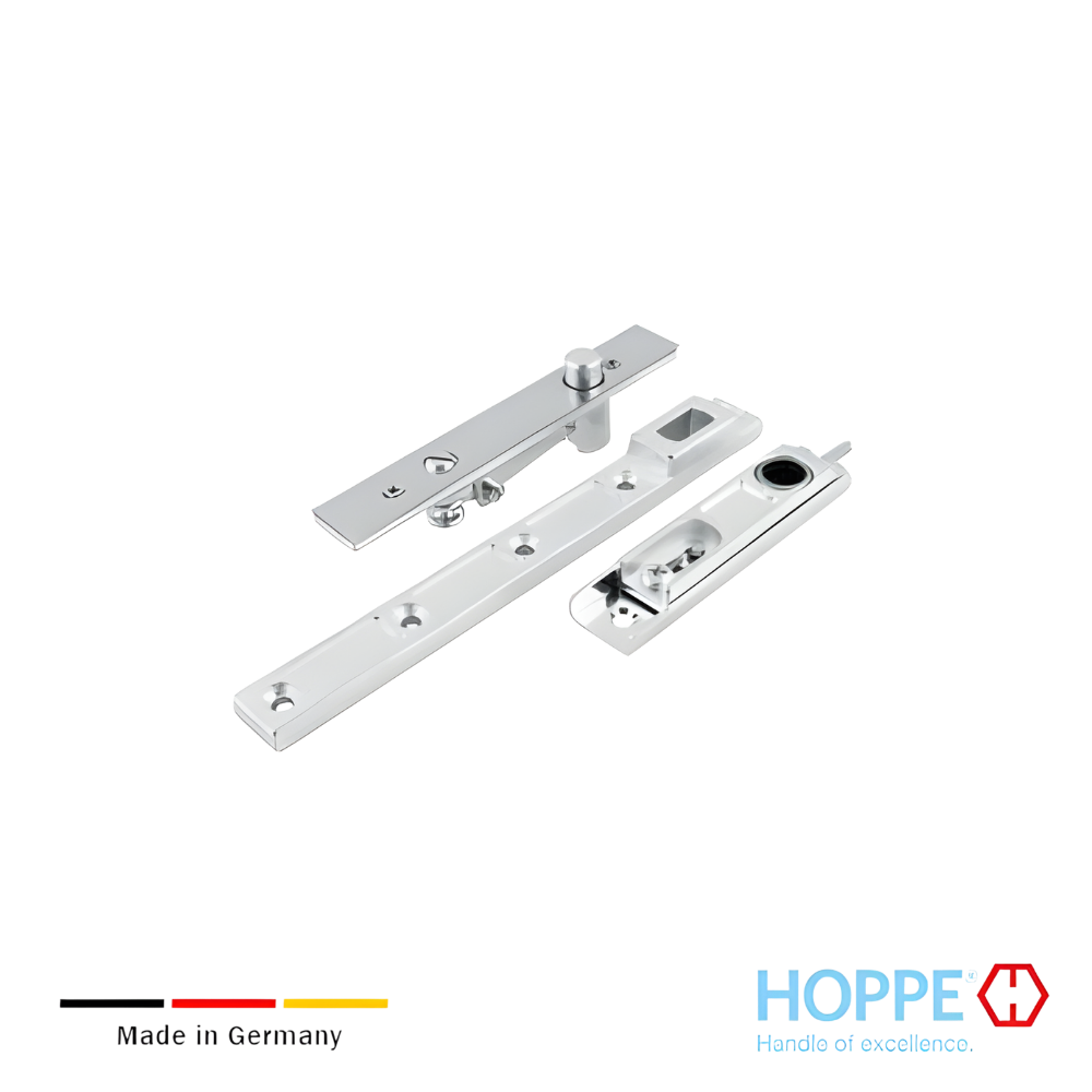 Juego de accesorios para bisagra de piso acero inoxidable satinado HOPPE Juego de accesorios para bisagra de piso acero inoxidable satinado HOPPE