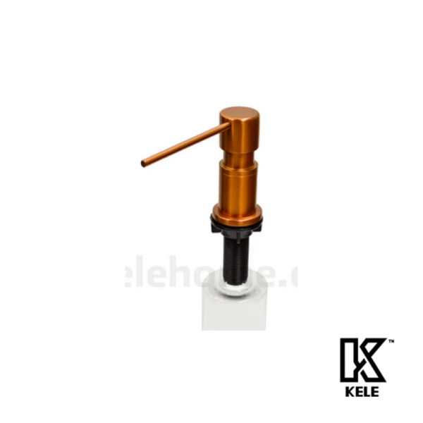 KELE Dispensador De Jabón Acero Inoxidable Black Gun 500 ML