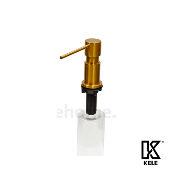 KELE Dispensador De Jabón Acero Inoxidable Gold 500 ML