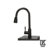 KELE Mezcladora Monomando Extraíble Para Fregadero Acero Inoxidable 304 Negro