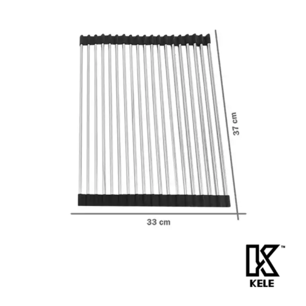 Alternative view of KELE Smart Mat Tapete Escurridor Inteligente Flexible Acero Inoxidable 304 33X37 CM