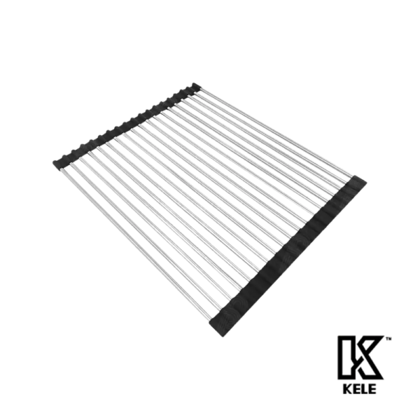 KELE Smart Mat Tapete Escurridor Inteligente Flexible Acero Inoxidable 304 33X37 CM