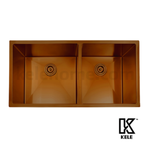 KELE Tarja Cuadra Rose Gold Doble Tina Con Accesorios 940X483 MM Calibre 16