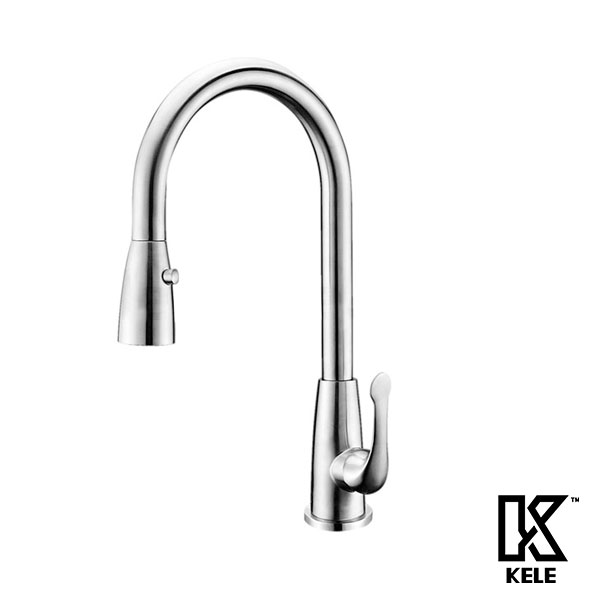Mezcladora monomando extraible para fregadero. Cuerpo redondo - KSS1232