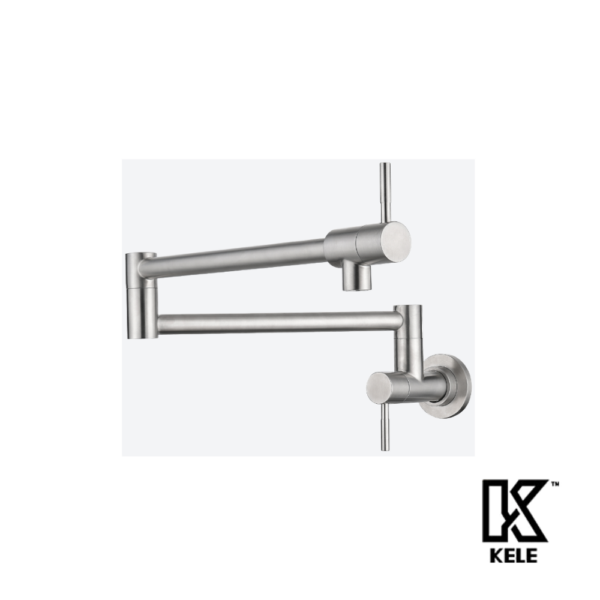 KELE Mezclador Pot Filler Para Muro Acero Inoxidable 304
