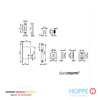 Kit 1 Spazio HOPPE Para Puertas Corredizas