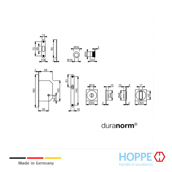 Alternative view of Kit 1 Spazio HOPPE Para Puertas Corredizas