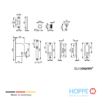 Kit 3 Spazio HOPPE Para Puertas Corredizas Con Cerradura 1