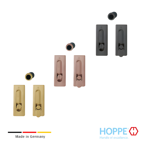 Kit 7 Spazio HOPPE Jaladera Con Seguro Para Puertas Corredizas
