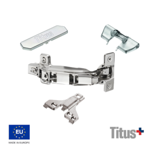 Kit Bisagra Titus ST 170° Con Taquetes Base 0 mm Tapa Glissando