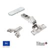 Kit Bisagra Titus ST 45° Click-On + Placa De Montaje + Tapa