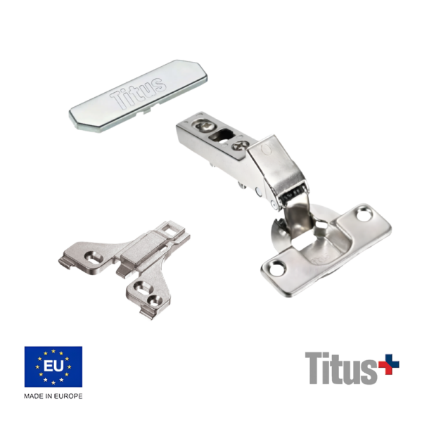 Kit Bisagra Titus ST 45° Click-On + Placa De Montaje + Tapa
