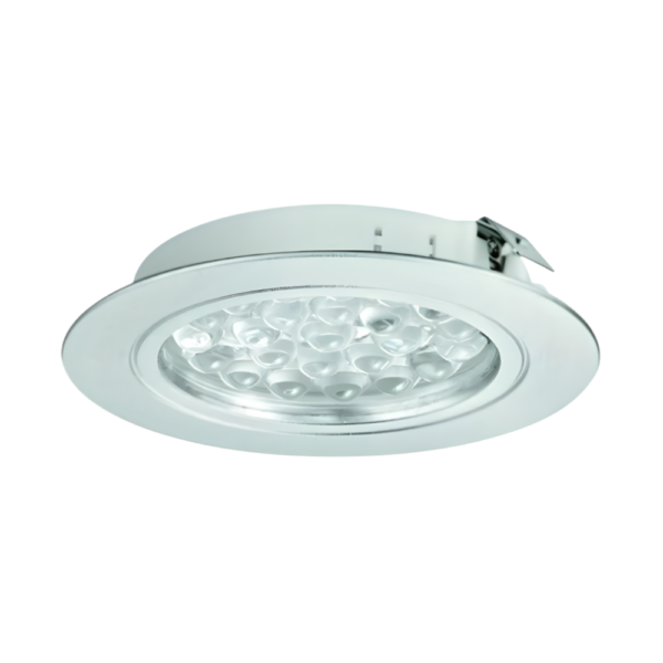 Lampara para empotrar LED 3001 24V/1.7W 5000K Plata Anodizado