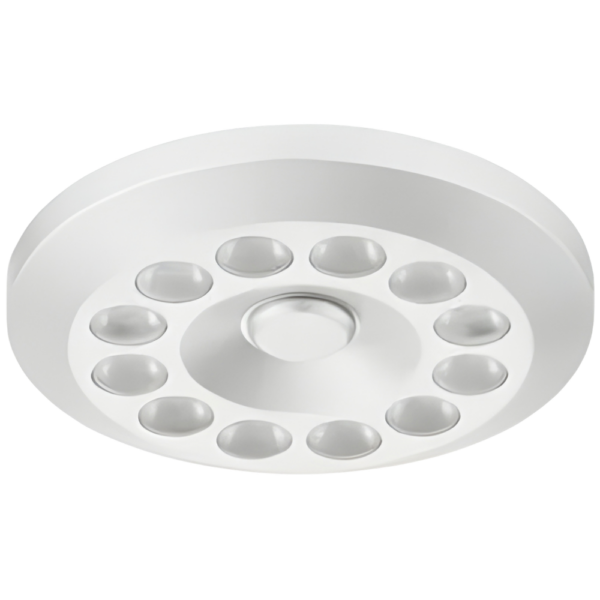 Lampara para empotrar redonda LED 3004 - Loox 0.8W plastico 24V - Clanco calido