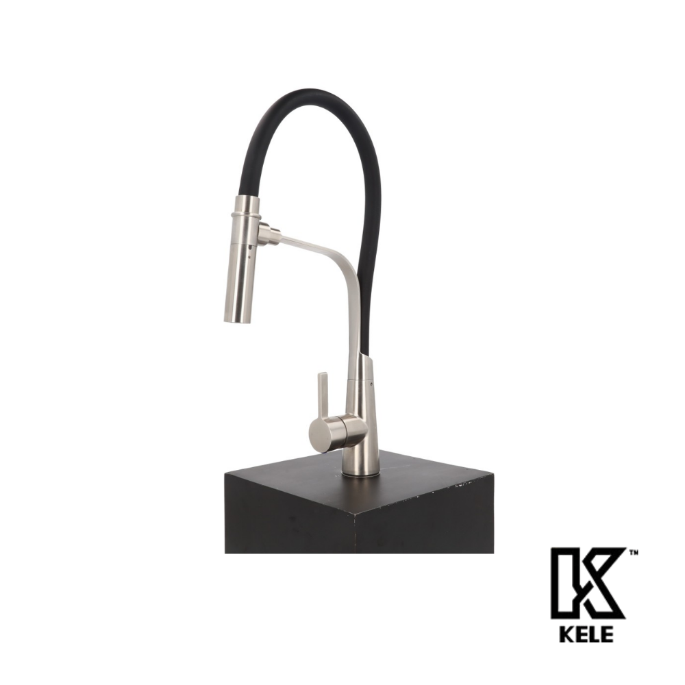 MEZCLADORA MONOMANDO DE CUELLO ALTO DE MANDGUERA FLEXIBLE AI304 CUERPO INOX MANGUERA NEGRA IN- DAO-860230 MEZCLADORA MONOMANDO DE CUELLO ALTO DE MANDGUERA FLEXIBLE AI304 CUERPO INOX MANGUERA NEGRA IN DAO 860230