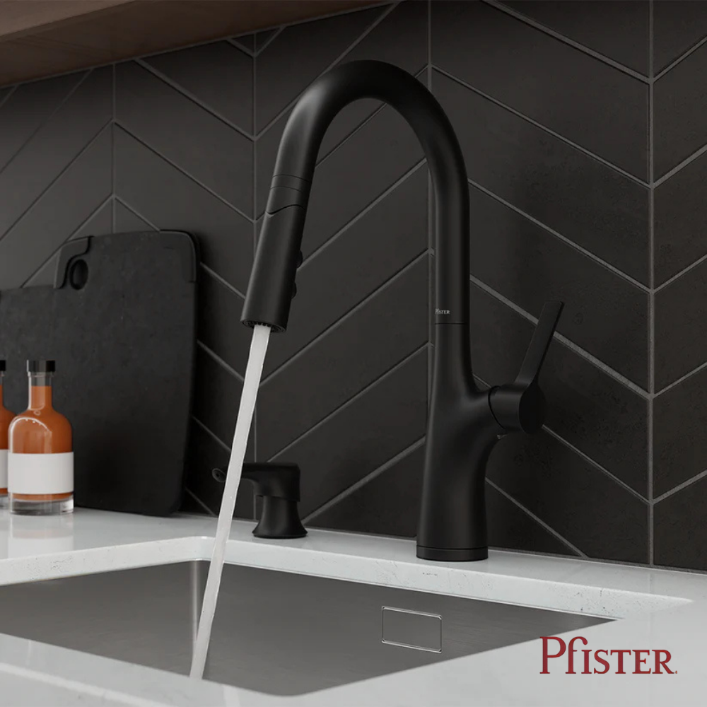 Monomando Para Cocina Pfister Ceylon Negro Mate 2