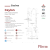 Monomando Para Cocina Pfister Ceylon Negro Mate 3 1