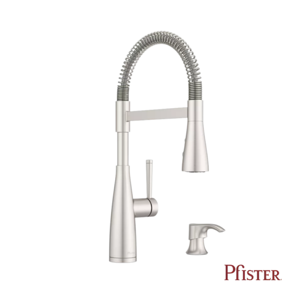 Monomando Para Cocina Pfister Raya Pull Down Cromo Pulido