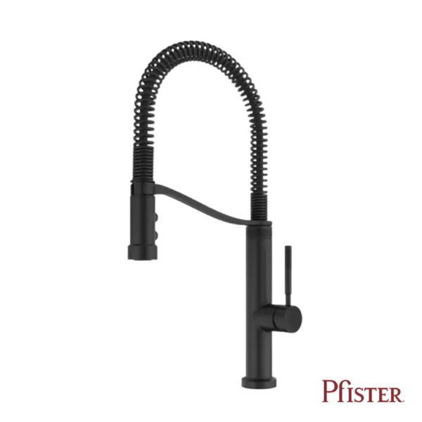 Monomando Para Cocina Pfister Bruton Black