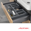 Organizador De Baño Saphir Negro Para Gabinete De 35 Cm Agoform (1) Organizador De Bano Saphir Negro Para Gabinete De 35 Cm Agoform 1