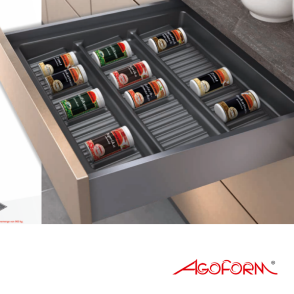 Alternative view of Organizador De Especias Salsa Exzellent II Gris Pizarra Agoform