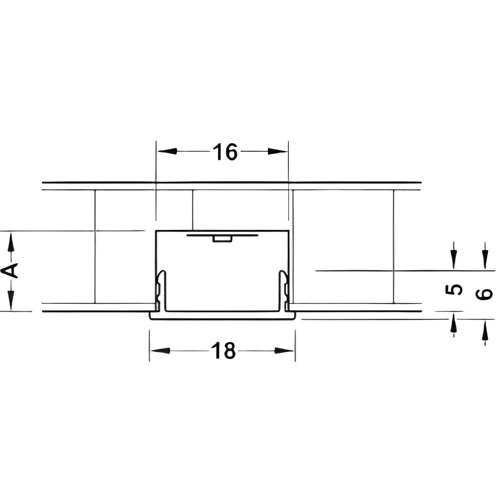 Pantalla de dispersion plastica Hafele Loox MATE2500MM – Matte 833.74.794 DAO 890121 1