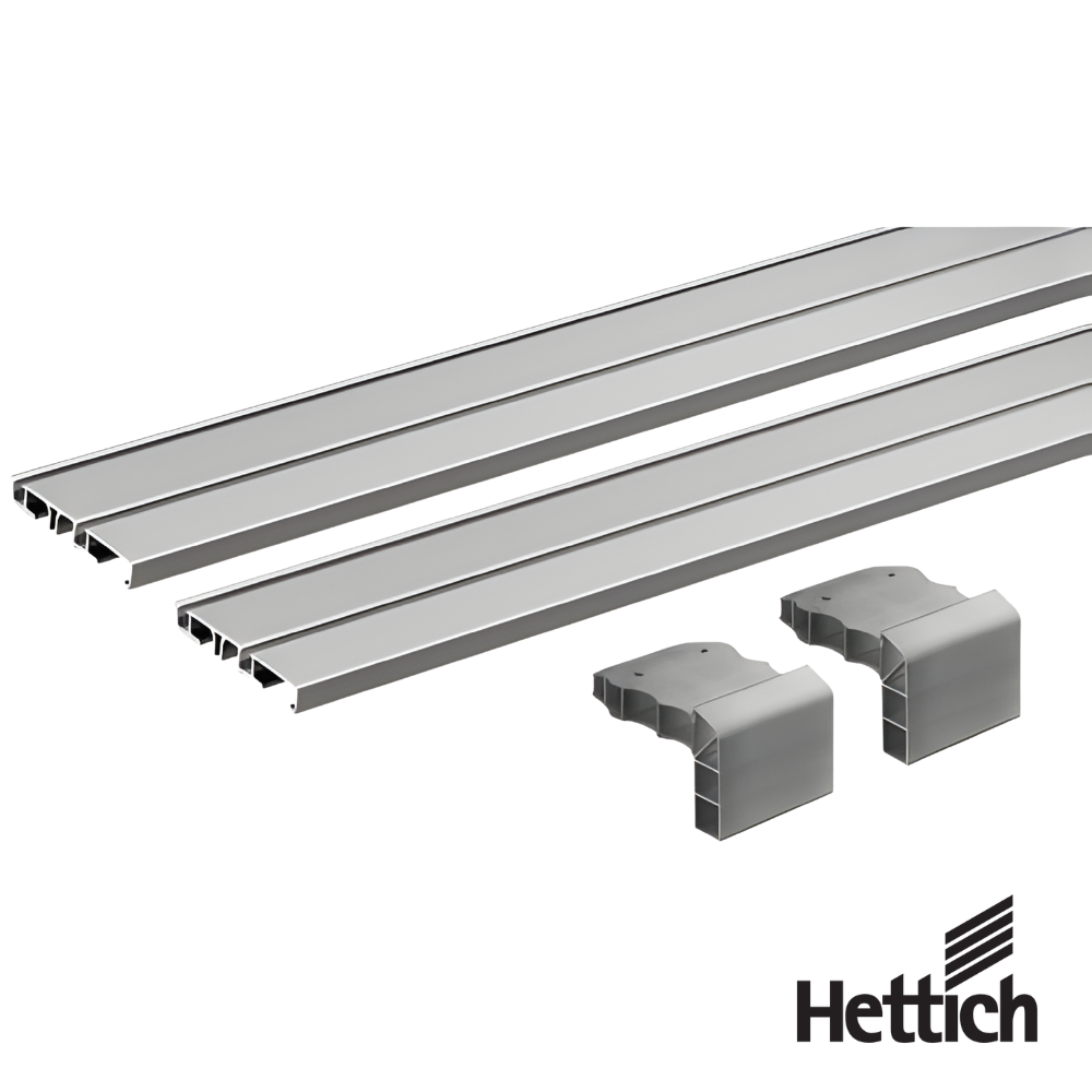 Perfil De Rodadura Doble Hettich SlideLine M 2500 mm 1