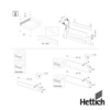 Perfil De Soporte Hettich AvanTech YOU Para Cajon Interno H187 Antracita 1 1