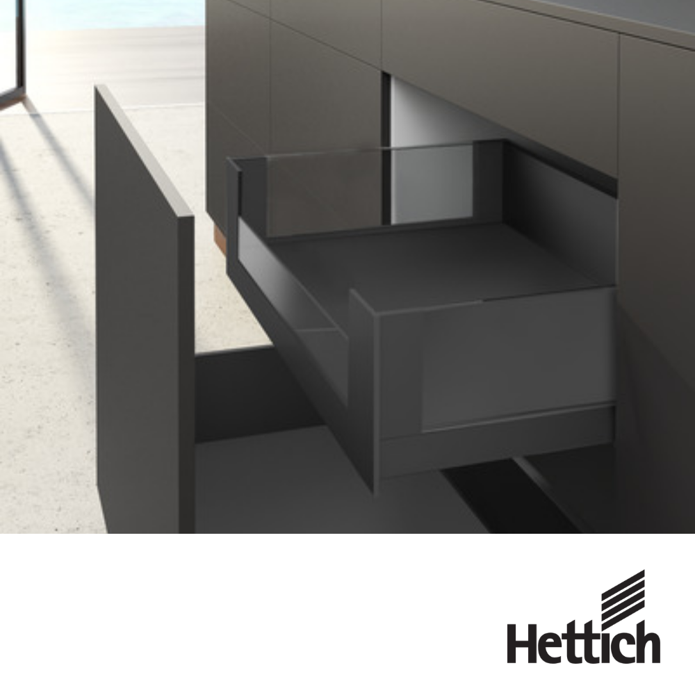Perfil De Soporte Hettich AvanTech YOU Para Cajon Interno H187 Antracita 2 1