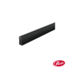 Perfil Para Puerta 20x45 Con Burlete Negro Mate