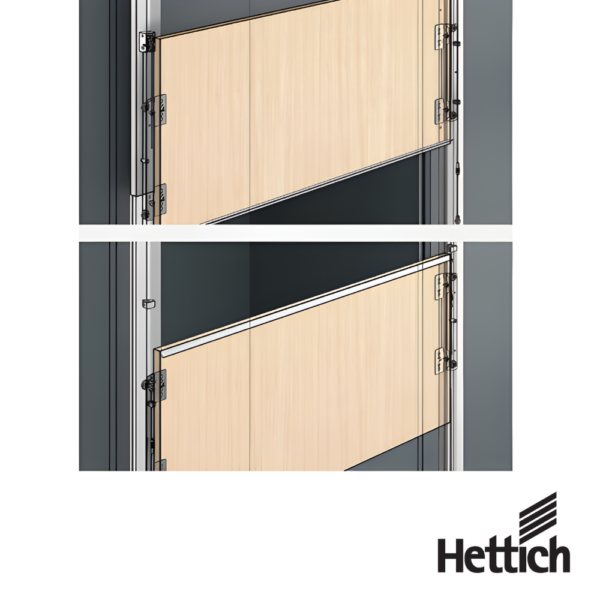Alternative view of Perfil De Tapa Para Riel De Rodadura Hettich 2500 mm
