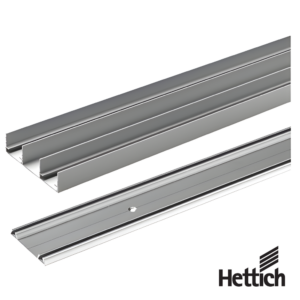 Perfiles Para Sistema Corredizo Hettich SlideLine 16 3000 mm Plata 1