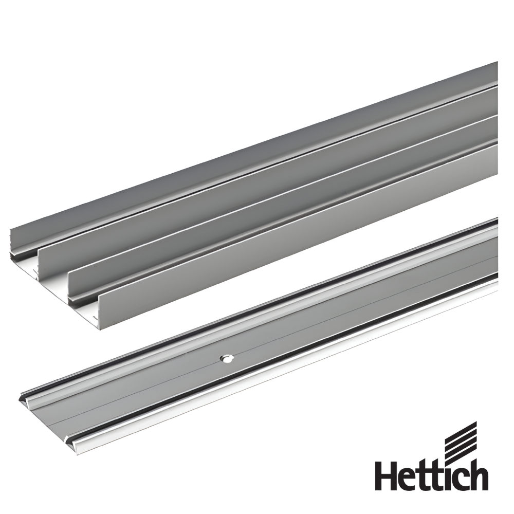 Perfiles Para Sistema Corredizo Hettich SlideLine 16 3000 mm Plata - Imagen 1