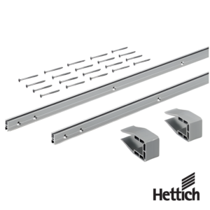 Perfiles Para Sistema Corredizo Hettich SlideLine M Set 2500 mm 1