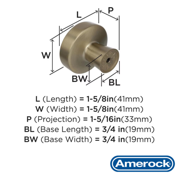 Alternative view of Perilla Blackrock 41 mm Amerock